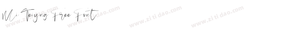 Mi Teiyng Free Font字体转换